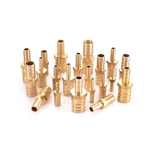 Gerader Adapter aus Messing-Kupferrohr, 6 mm auf 4 mm, 16 mm auf 10 mm, Reduzierung des Umwandlungsschlauchanschlusses, 1 Stück(8 to 6 mm) von NOZLIHMH