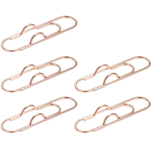 Metall -Stifthalter -Clips tragbare Papierfixe -Clips -Journal -Dokument Notebook Bilder Pin Pocket Student Office School Supplies(5X Rose Gold) von NOZLIHMH