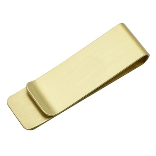 Metallpapierclip for Notizbuch Lesezeichen Tool Edelstahl- und Messing Material Book Paper Clips Office School Lesezubehör(Small Brass) von NOZLIHMH