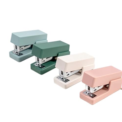 Stapler mit 640 Staples Set Student Office Stationery Binding Supplies 24/6 26/6(Green) von NOZLIHMH