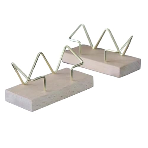 Visitenkartenhalter Organizer Office Desk Display Stand Memo Counter Accessoires Tabletop Regal Home Holzkartenhalter Speicher(A3 Beech) von NOZLIHMH
