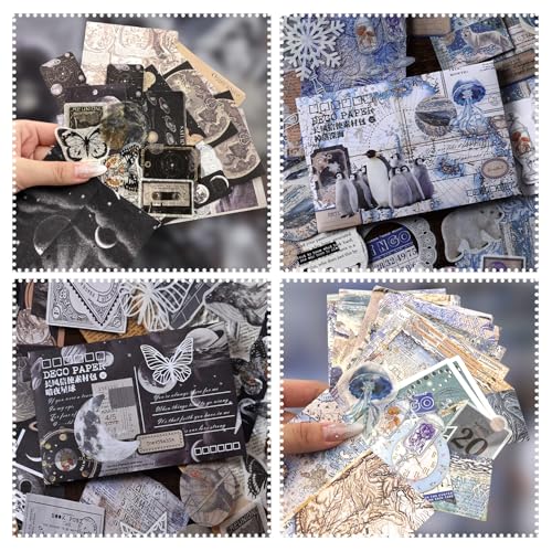 Npcswxq 200Pcs Scrapbooking Stickers Papier Set, Sternenhimmel und Ozean Unterwasser Scrapbook Zubehör Stickers für Bullet Journal Zubehör DIY Karte Machen Album, Collage, Planer, Geschenk verpacken Npcswxq 200Pcs Scrapbooking Stickers Papier Set, Sternenhimmel und Ozean Unterwasser Scrapbook Zubehör Stickers für Bullet Journal Zubehör DIY Karte Machen Album, Collage, Planer, Geschenk verpacken von NPCSWXQ
