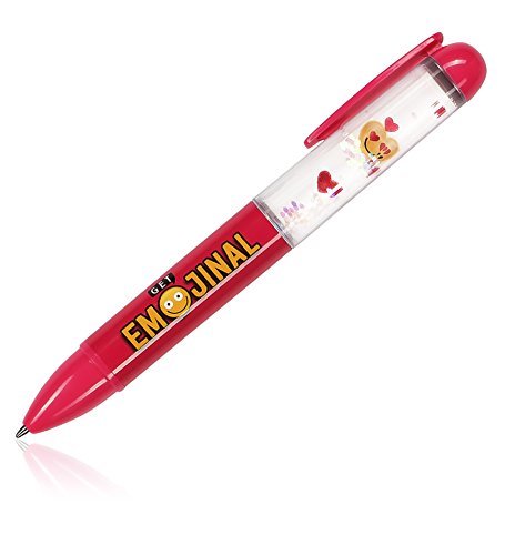 NPW Emoticon Kugelschreiber – Stift mit Roter Flüssigkeit von Get Emojinal von NPW