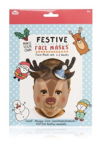 NPW Festive Mach Deine eigene Rentier/Schneemann Maske von NPW