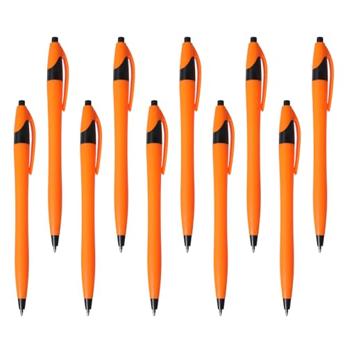 10 Stück glattes Schreiben, Kugelschreiber, 1,0 mm, einziehbarer Kugelschreiber für Schule, Büro von NPXUAMTJ