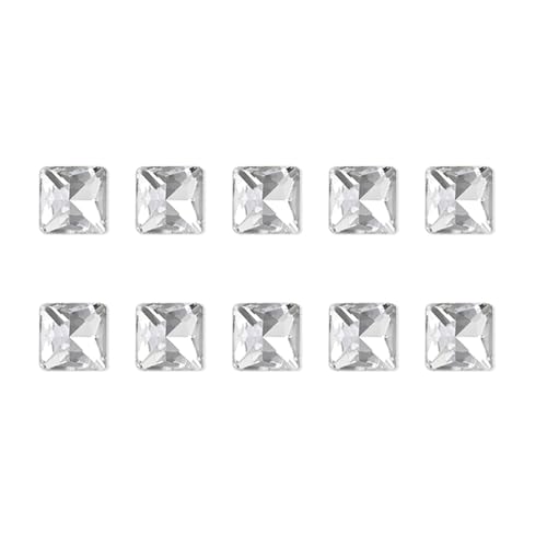 10 x Charms, unregelmäßige Nägel, Kunst-Charms, spitzer Boden, Strasssteine, Herzanhänger, Kristalle, Charms von NPXUAMTJ