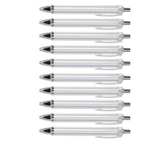 10pcs Einziehbarer Kugelschreiber Ergonomischer Kugelschreien Sublimation Wärme Übertragungsstift Für Volldruckstift von NPXUAMTJ