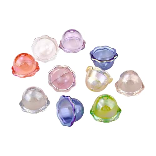 10pcs Mehrere Blütenblätter Blumen Acrylperlenkappen Schmücken Sich Für Schmuckherstellung Und Farbenfrohe Winde Bells Accessoires 10pcs Mehrere Blütenblätter Blumen Acrylperlenkappen Schmücken Sich Für Schmuckherstellung Und Farbenfrohe Winde Bells Accessoires von NPXUAMTJ