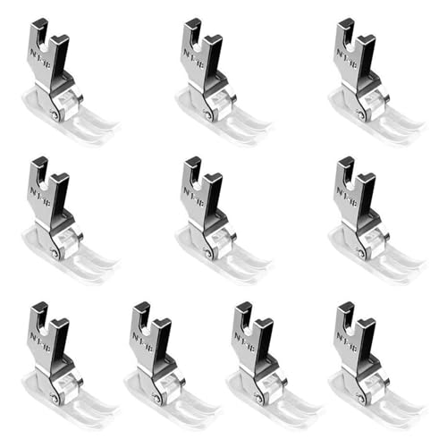 10pcs Professional Presser Feet Füße Clear Foot Sewing Machine Accessoire Für Eine Verstärkte Stichgenauigkeit Klarer Grundplattenfuß von NPXUAMTJ