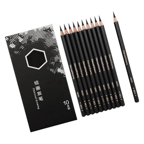 10pcs Professionelle Holzkohle Bleistift Holz Skizzenstifte Zum Skizzieren Von Zeichnungskünstlern Kunstversorgungs Zeichnungen Werkzeug Set Charcoal Stifte 10pcs Professionelle Holzkohle Bleistift Holz Skizzenstifte Zum Skizzieren Von Zeichnungskünstlern Kunstversorgungs Zeichnungen Werkzeug Set Charcoal Stifte von NPXUAMTJ