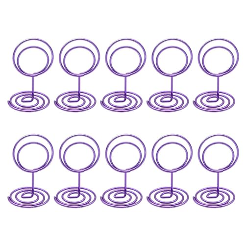 10pcs Tischnummer Eisendraht Platz Kartenhalter Name Kartenständer Bild Memos Clip Für Foto Lebensmittelschilder Hochzeit Hochzeitstisch Mittelstücke von NPXUAMTJ