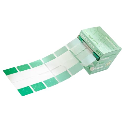 120 Stück transparente farbige Seitenetiketten, selbstklebend, PET-Etiketten, beschreibbare Seitenmarker, Haftnotizen für Bücher, Dateien, Dokumente, Notizen von NPXUAMTJ