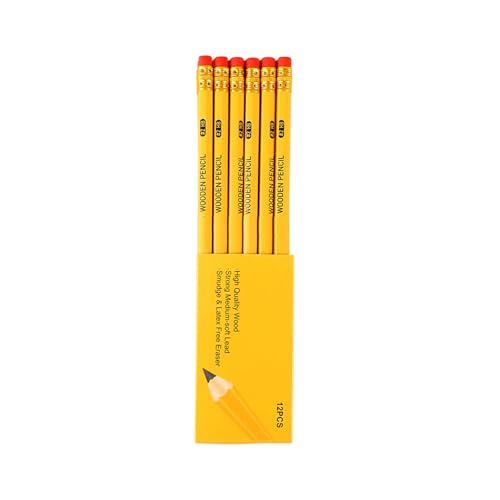 12pcs Hexagonal Grip Holzstifte Zeichnenstifte Mit Radiergummi Skizzier Schulbürovorräten Zum Schreiben Von Holz 12pcs Hexagonal Grip Holzstifte Zeichnenstifte Mit Radiergummi Skizzier Schulbürovorräten Zum Schreiben Von Holz von NPXUAMTJ