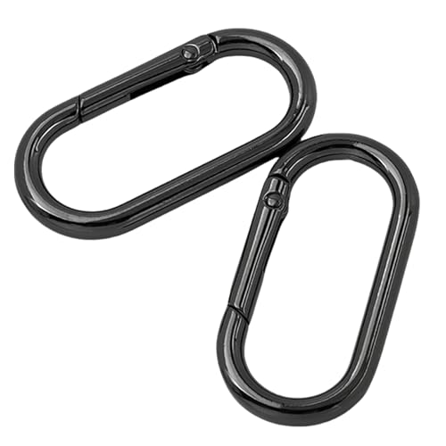2 Stück/Set ovale Ringe mit Schnalle, Federringe, Schlüsselanhänger, Schnallen, Metall, ovale Ringe für Taschen, Geldbörsen, Gürtel, Schlüsselanhänger 2 Stück/Set ovale Ringe mit Schnalle, Federringe, Schlüsselanhänger, Schnallen, Metall, ovale Ringe für Taschen, Geldbörsen, Gürtel, Schlüsselanhänger von NPXUAMTJ