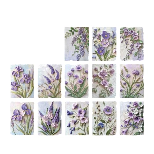 23 Blätter Antike Scrapbooking Papier Blatt Geprägtes Papier Für Scrapbooking Journal Planer Album Invitation Card Flower Muster Notizbilder von NPXUAMTJ