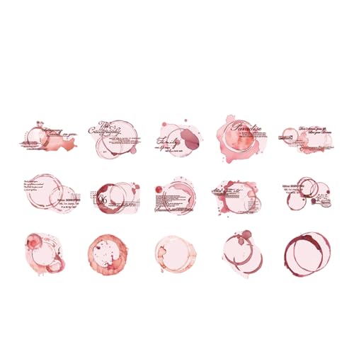 30Counts Tinten Spritzer Aufkleber Wasserbeständiger Ästhetischer Aufkleber Für Scrapbook Notebook Wasserflasche Album Phone Case Planer Aufkleber Für Journaling von NPXUAMTJ