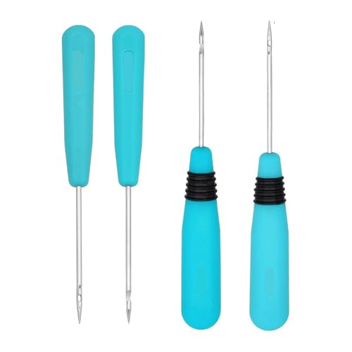 4 Stück Nähahle, handgefertigt, Leder, Kegel, Nadel, Schuhreparatur, Nadel, Werkzeug, Bastelzubehör für Handnähen 4 Stück Nähahle, handgefertigt, Leder, Kegel, Nadel, Schuhreparatur, Nadel, Werkzeug, Bastelzubehör für Handnähen von NPXUAMTJ