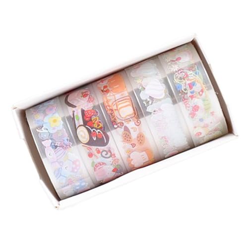 5 Rolls Klares Band Schmetterling Dekorative Band Blumenmuster Klebeband Handkonto Künstler Klebeband Klebeband 5 Rolls Klares Band Schmetterling Dekorative Band Blumenmuster Klebeband Handkonto Künstler Klebeband Klebeband von NPXUAMTJ