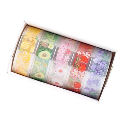 5 Rolls Klares Band Schmetterling Dekorative Band Blumenmuster Klebeband Handkonto Künstler Klebeband Klebeband 5 Rolls Klares Band Schmetterling Dekorative Band Blumenmuster Klebeband Handkonto Künstler Klebeband Klebeband von NPXUAMTJ