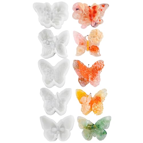 5 Stcs Schmetterling Silikonformen Duft Kerzenformen Gipsformen Harzform Backgussformen Für Kerzenherstellung 5 Stcs Schmetterling Silikonformen Duft Kerzenformen Gipsformen Harzform Backgussformen Für Kerzenherstellung von NPXUAMTJ