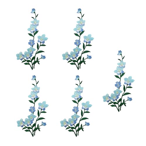 5 x bestickte Blumen-Aufnäher zum Aufbügeln oder Aufnähen von Blumen, Stoffflicken für Jeans, Jacken, Hochzeitskleid 5 x bestickte Blumen-Aufnäher zum Aufbügeln oder Aufnähen von Blumen, Stoffflicken für Jeans, Jacken, Hochzeitskleid von NPXUAMTJ