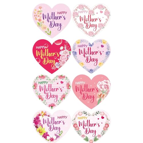 500 Stück Blumen-Aufkleber, 2,5 cm, "Happy Mother's Day", selbstklebende Verpackungsetiketten für Siegel, Umschläge, Kartons, Verpackungen, Feiern, Aufkleber 500 Stück Blumen-Aufkleber, 2,5 cm, "Happy Mother's Day", selbstklebende Verpackungsetiketten für Siegel, Umschläge, Kartons, Verpackungen, Feiern, Aufkleber von NPXUAMTJ
