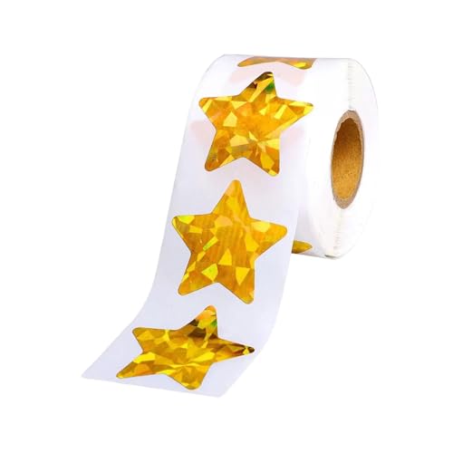500Counts Buntes Sternaufkleber Glitzernder Herzaufkleber Aufkleber Aufkleber Für Scrapbooking Packaging Kid Lohn Aufkleber Kunsthandwerksaufkleber von NPXUAMTJ