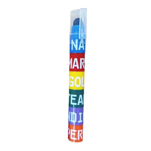 6-Farben In-1-Highlighter Stift Für Farbcodierung Broad Tip Marker Stift Zum Zeichnen Von Skizzieren Scrapbooking Notebook Journal Solid Gel Marker von NPXUAMTJ