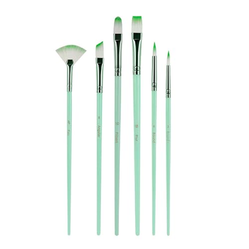 6 PCs Aquarell Pinsel Pinsel Nylon Haartimer 6 PCs Aquarell Pinsel Pinsel Nylon Haartimer von NPXUAMTJ