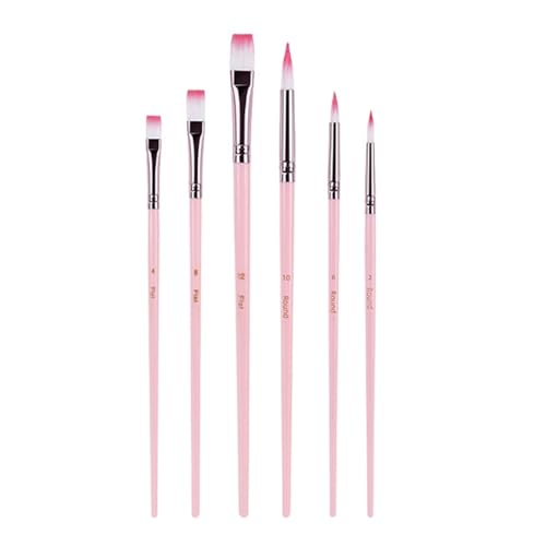 6 PCs Aquarell Pinsel Pinsel Nylon Haartimer 6 PCs Aquarell Pinsel Pinsel Nylon Haartimer von NPXUAMTJ