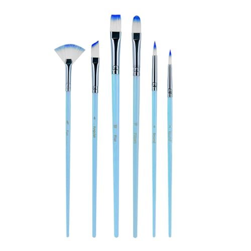 6 PCs Aquarell Pinsel Pinsel Nylon Haartimer 6 PCs Aquarell Pinsel Pinsel Nylon Haartimer von NPXUAMTJ