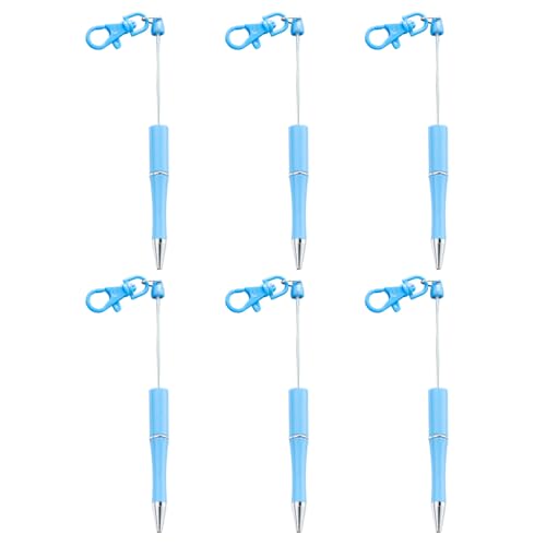 6 Stück 1,0 mm Kugelschreiber, glattes Schreiben, Perlen, Schlüsselanhänger, Perlen, schwarze Tinte, Perlen, Schreibwarenzubehör 6 Stück 1,0 mm Kugelschreiber, glattes Schreiben, Perlen, Schlüsselanhänger, Perlen, schwarze Tinte, Perlen, Schreibwarenzubehör von NPXUAMTJ