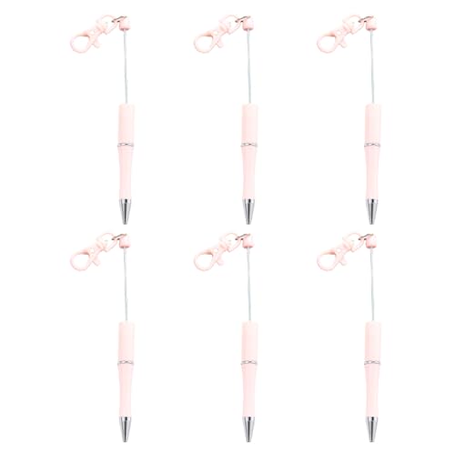 6 Stück 1,0 mm Kugelschreiber, glattes Schreiben, Perlen, Schlüsselanhänger, Perlen, schwarze Tinte, Perlen, Schreibwarenzubehör 6 Stück 1,0 mm Kugelschreiber, glattes Schreiben, Perlen, Schlüsselanhänger, Perlen, schwarze Tinte, Perlen, Schreibwarenzubehör von NPXUAMTJ
