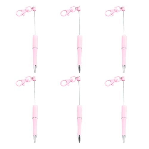 6 Stück 1,0 mm Kugelschreiber, glattes Schreiben, Perlen, Schlüsselanhänger, Perlen, schwarze Tinte, Perlen, Schreibwarenzubehör 6 Stück 1,0 mm Kugelschreiber, glattes Schreiben, Perlen, Schlüsselanhänger, Perlen, schwarze Tinte, Perlen, Schreibwarenzubehör von NPXUAMTJ