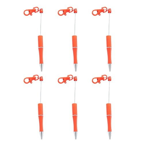 6 Stück 1,0 mm Kugelschreiber, glattes Schreiben, Perlen, Schlüsselanhänger, Perlen, schwarze Tinte, Perlen, Schreibwarenzubehör 6 Stück 1,0 mm Kugelschreiber, glattes Schreiben, Perlen, Schlüsselanhänger, Perlen, schwarze Tinte, Perlen, Schreibwarenzubehör von NPXUAMTJ