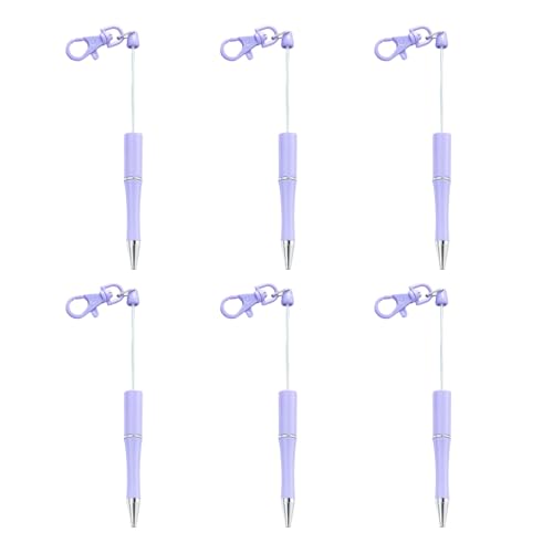 6 Stück 1,0 mm Kugelschreiber, glattes Schreiben, Perlen, Schlüsselanhänger, Perlen, schwarze Tinte, Perlen, Schreibwarenzubehör 6 Stück 1,0 mm Kugelschreiber, glattes Schreiben, Perlen, Schlüsselanhänger, Perlen, schwarze Tinte, Perlen, Schreibwarenzubehör von NPXUAMTJ