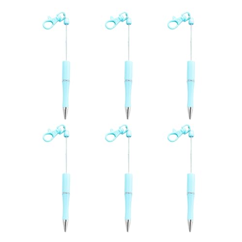 6 Stück 1,0 mm Kugelschreiber, glattes Schreiben, Perlen, Schlüsselanhänger, Perlen, schwarze Tinte, Perlen, Schreibwarenzubehör 6 Stück 1,0 mm Kugelschreiber, glattes Schreiben, Perlen, Schlüsselanhänger, Perlen, schwarze Tinte, Perlen, Schreibwarenzubehör von NPXUAMTJ