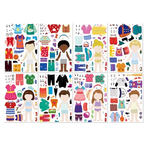 8 Blätter Kinder Dress Up Puzzle Aufkleber Wasserdichte Dekorative Feinmotorik Praxis Praktizierende Spielzeug Kinder Dress Up Puzzle Dekorativ Wasserdicht 8 Blätter Kinder Dress Up Puzzle Aufkleber Wasserdichte Dekorative Feinmotorik Praxis Praktizierende Spielzeug Kinder Dress Up Puzzle Dekorativ Wasserdicht von NPXUAMTJ