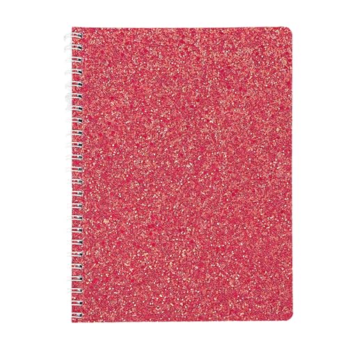 A 5 glitzernde Notizblöcke Spiralen Notizbuch Schreibwaren Notizbücher Tagebuch Notizbuch bunte Reise-Notizblöcke von NPXUAMTJ