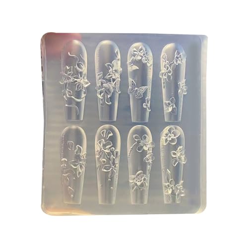 Blumennägel Kunst Silikonform Für Maniküredesigns Weiche Flexible Wiederverwendbare Nägel Charme Werkzeug Mit Einfachem Demolding Schnell Sauberer Nagelskulpturform von NPXUAMTJ