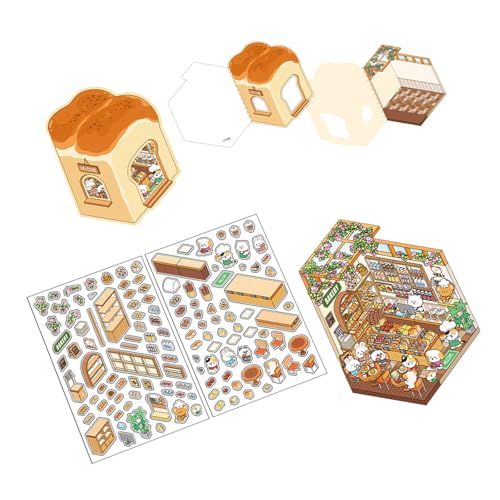 Cartoon Backladen Landschaft Aufkleber Ästhetische Aufkleber Szene Machen Scrapbooking Vorräte Für Erwachsene Kinder Szene Machen Dekorative Cartoon Landschaft Für Kind von NPXUAMTJ