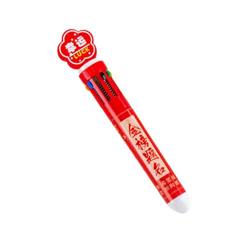 Cartoon-Stift für Farbkodierung, Schreiben, Zeichnen, Journaling, 10 Farb-in-1-Schreibstifte, mehrfarbiger Kugelschreiber, schnell trocknend von NPXUAMTJ