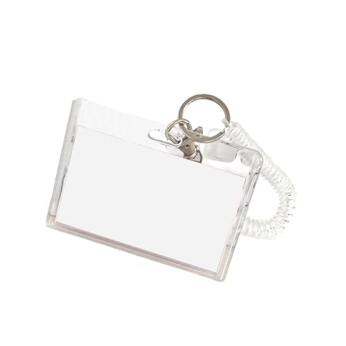 Clear Acrylbadge Kartenkoffer Mit Frühlingskabel Und Schneller Freisetzung Wasserbeständiger Kartenschutz Für Office School Professional ID Case von NPXUAMTJ