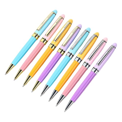 Drehkugelschreiber, Metall-Kugelschreiber, Büroschreibstift, glattes Schreiben, Gastschild, für Büro, 8 Stück Drehkugelschreiber, Metall-Kugelschreiber, Büroschreibstift, glattes Schreiben, Gastschild, für Büro, 8 Stück von NPXUAMTJ