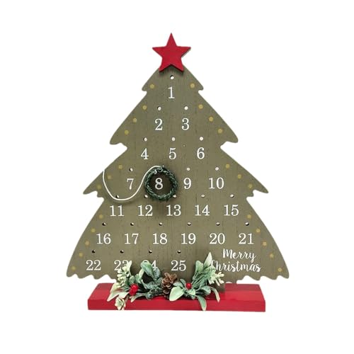 Einzigartige Baumform Holz Adventskalender, einzigartiger Weihnachts-Countdown-Kalender, einfach zu bedienende Baumdesigns für Festivals Einzigartige Baumform Holz Adventskalender, einzigartiger Weihnachts-Countdown-Kalender, einfach zu bedienende Baumdesigns für Festivals von NPXUAMTJ