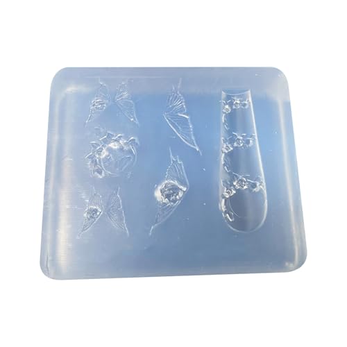 Elastische Silikonnägel Kunstvorlage Gussform Für Kreative Schmetterling Rosenblume Maniküre Verzierungen Wiederverwendbare Nägelkunstzubehör Elastische Silikonnägel Kunstvorlage Gussform Für Kreative Schmetterling Rosenblume Maniküre Verzierungen Wiederverwendbare Nägelkunstzubehör von NPXUAMTJ