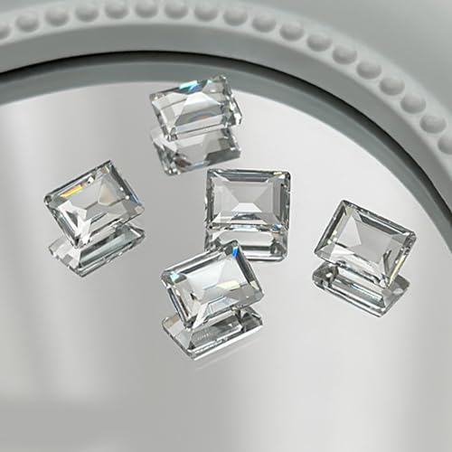 Elegante Strasssteine, 3D-Kunst-Kristall-Strasssteine, spitze Unterseite, Dekoration, Kristall, 3D-Nägel, 5 Stück von NPXUAMTJ