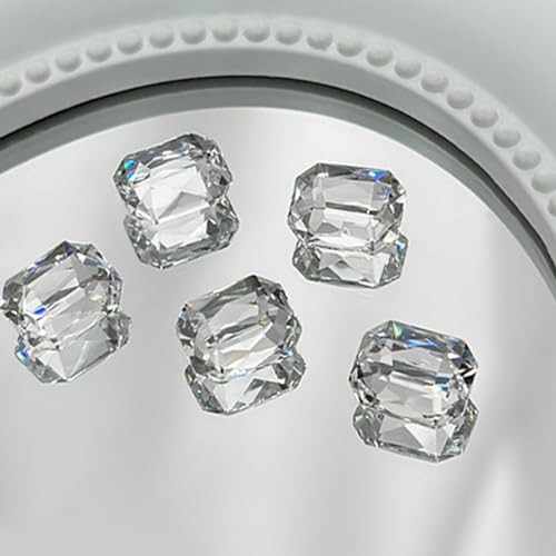 Elegante Strasssteine, 3D-Kunst-Kristall-Strasssteine, spitze Unterseite, Dekoration, Kristall, 3D-Nägel, 5 Stück von NPXUAMTJ