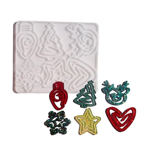 Ferienpapierklammer Harzform Mit Santa Design Premium Safe Silikonmaterialien Für Bastelbegeisterte Easy Release Weihnachtsmarke Form Ferienpapierklammer Harzform Mit Santa Design Premium Safe Silikonmaterialien Für Bastelbegeisterte Easy Release Weihnachtsmarke Form von NPXUAMTJ