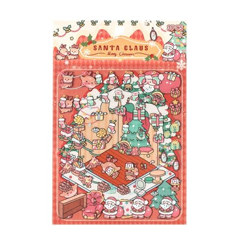 Festliche Dekorative Aufkleber Set Scrapbook Sticker Für Zeitschriften Ästhetische Szene Aufkleber Mädchen Jungen Handwerk Dekorative Heiligabend Kinderszene Festliche Dekorative Aufkleber Set Scrapbook Sticker Für Zeitschriften Ästhetische Szene Aufkleber Mädchen Jungen Handwerk Dekorative Heiligabend Kinderszene von NPXUAMTJ